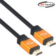 강원전자 넷메이트 4K 60Hz HDMI 2.0 Gold Metal 케이블 0.5m NM-HM005GZ
