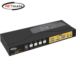 강원전자 넷메이트 8K 60Hz HDMI KVM 4:1 스위치(USB) NM-HK8604S