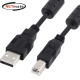 강원전자 넷메이트 USB2.0 AM-BM 케이블 5m (블랙/노이즈필터) NMC-UB250C