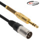 강원전자 넷메이트 XLR 캐논(M)-TRS(5.5 Stereo) 마이크 케이블 3m NMC-XLR503MS