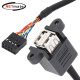 강원전자 넷메이트 USB2.0 2포트 메인보드 연결 판넬형 케이블 0.5m NM-UBC05N