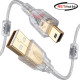 강원전자 넷메이트 프리미엄 USB2.0 AM-Mini 5핀 투명 케이블 1m NM-PUM210S