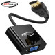 강원전자 넷메이트 HDMI to VGA(RGB) 컨버터, 오디오 출력/전원 입력 NM-HV02AP