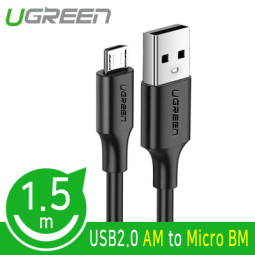 Ugreen U-60137 USB2.0 마이크로 5핀 케이블 1.5m (블랙)