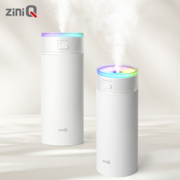 지니큐 무선 LED 이퀄라이져 미니가습기 7컬러 무드등 ZQ-HX50