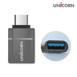 유니콘 USB 3.1 A to C타입 OTG 변환젠더 휴대용 미니컨버터 5G초고속 CT-100A