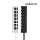 유니콘 XH-800A 블랙 7포트 USB2.0허브 포트별 전원스위치 어댑터포함
