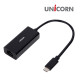 유니콘 USB3.2 Gen1 C타입 1Gbps USB 기가유선랜카드 TLAN-1200C