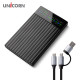 유니콘 스마트LCD 2.5인치 HDD SSD 외장하드케이스 USB3.2Gen1 A+C타입젠더 슬라이딩결합 HSD-L20