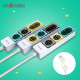 유니콘 USB3.2 Gen1 4포트 USB멀티허브(A+C타입 각 2포트) 듀얼컨텍터 RHC-200D 블루