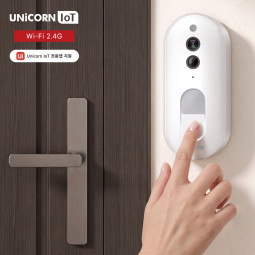 유니콘IOT 스마트 비디오 도어벨 CCTV 무선충전 배터리 현관 사무실 초인종 TS-D70
