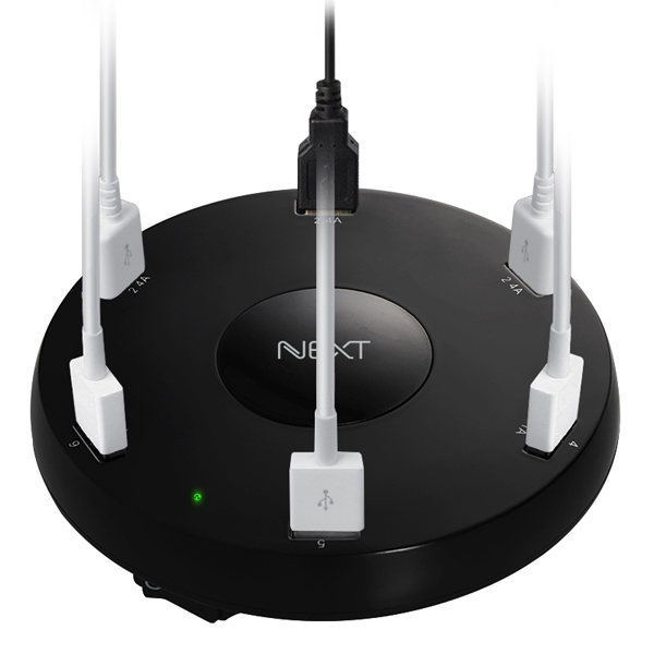NEXT-06AC USB 6포트 AC 충전기 51W 용량 제공