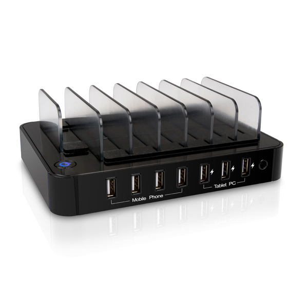 NEXT-07AC USB 7포트 거치형 충전기 66W 용량 제공