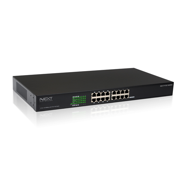 NEXT-POE1608HE 16포트 PoE스위치(130w)