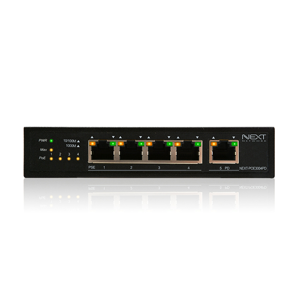 NEXT POE3004PD 5포트 PD POE 스위치 허브