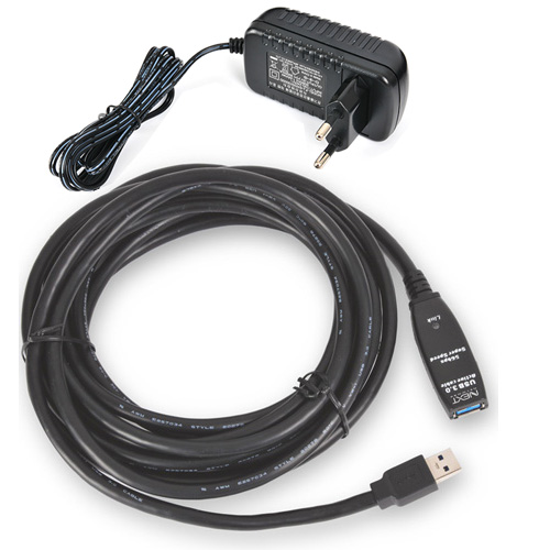 NEXT-USB05U3PW USB3.0 리피터 5M 케이블(DC 5V 아답터포함)