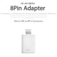 Coms IOS Phone 8Pin (8핀)5 변환젠더,Micro5P(F)-8P(M)