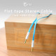 Coms 스테레오 케이블 (Flat형/3.5Ø/MM) 1M, Blue/Stereo
