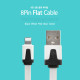 Coms iOS 8핀/8Pin 플랫 케이블 White