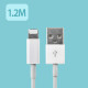 Coms iOS 스마트폰5 케이블(고급형) White, 1.2m