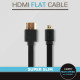 Coms HDMI/HDMI(Micro) 케이블(v1.4/FLAT/초슬림) 3M 고급/검정