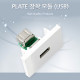 Coms 월 플레이트 장착 모듈(USB F/F)