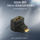 Coms HDMI 젠더(Micro HDMI M/HDMI F), 꺾임형(꺽임)