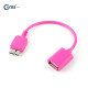 Coms 갤럭시노트3 OTG 젠더, Pink