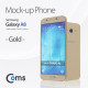 Coms 목각 폰(mock-up) 갤A8/Gold/모형