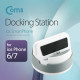 Coms 스마트폰 도킹스테이션 Gray (iOS 8핀 / 360도 회전 / 독 스탠드)