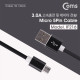 Coms 안드로이드 케이블 Micro 5Pin(고속충전/3A) 1M, Black