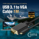 Coms USB 3.1 Type-C(M) to VGA(M) 컨버터 케이블 1M / 1080p 60Hz