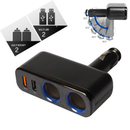 차량용 시가/USB 소켓(S32) 2구씩 / 퀄컴, 플러그 일체형 / 시가잭(시거잭)