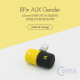 Coms IOS 8핀 (8Pin) AUX 젠더 T형, Yellow / 8Pin / 이어폰 + 충전