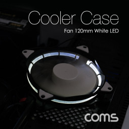 Coms 쿨러 케이스용 CASE / 120mm / White LED / Cooler