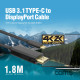 Coms USB 3.1 Type C(M) to DP(M) 변환 케이블 1.8M