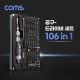 Coms 드라이버 세트 106 in 1, 다용도 멀티 공구, 십자 일자 별 육각