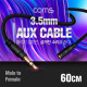 Coms 스테레오 연장 케이블 60cm / 100% 구리 / 고급 AUX / Stereo 3.5 MF / 3극