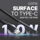 Coms 서피스 전용 충전 케이블, 100W USB 3.1 (Type C) 변환, microsft surface 충전, 마그네틱 자석, 1.8M