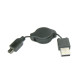 Coms USB 미니 케이블 5P/ 자동감김/ 70cm (USB 2.0)