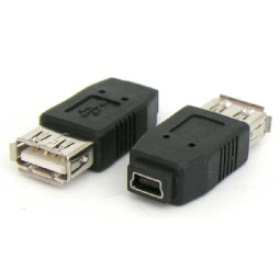 Coms USB 젠더 미니 5핀 - USB A(F)/Mini 5핀 B 타입(F)