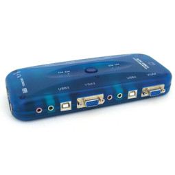 Coms USB KVM 스위치 4:1 - 오디오 지원 [MT-471UK]