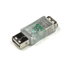 Coms USB LED 젠더(청색)-USB F/F