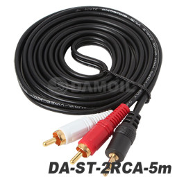  DA-ST2RCA 5m 다모일 스테레오2RCA 오디오케이블 AUX케이블