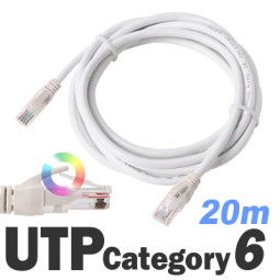 DA-UTP14P1G 20m 다모일 고급형 UTP케이블 단심 기가인터넷 랜선