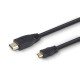 DA-mini HDMI-2m 다모일 순동 MINI HDMI케이블 모니터케이블 모니터 영상 HDMI 디지탈영상 순동케이블 19+1