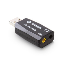 DA-3DSound2CH-USB 다모일 USB 3D사운드카드 스피커 마이크연결