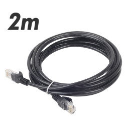 DA-UTP14P 2m-black UTP Category5e 케이블 2m UTP랜케이블 인터넷공유기연결용 100Mbps HUB연결