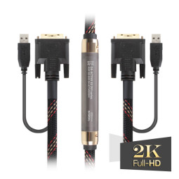 DA-ACTIVE EX DVI-25M 다모일 리피터 내장 DVI케이블 (25m) 모니터케이블 영상케이블