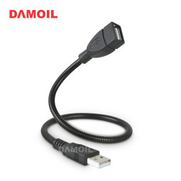 DA-G-USBMF30BK USB 2.0 연장 자바라블랙젠더 30cm
